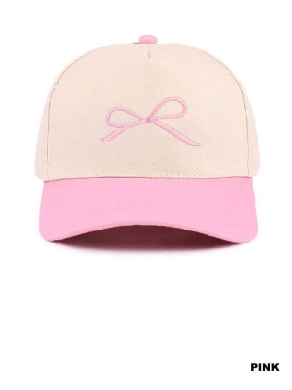 Cute Pink Bow Baseball Cap
